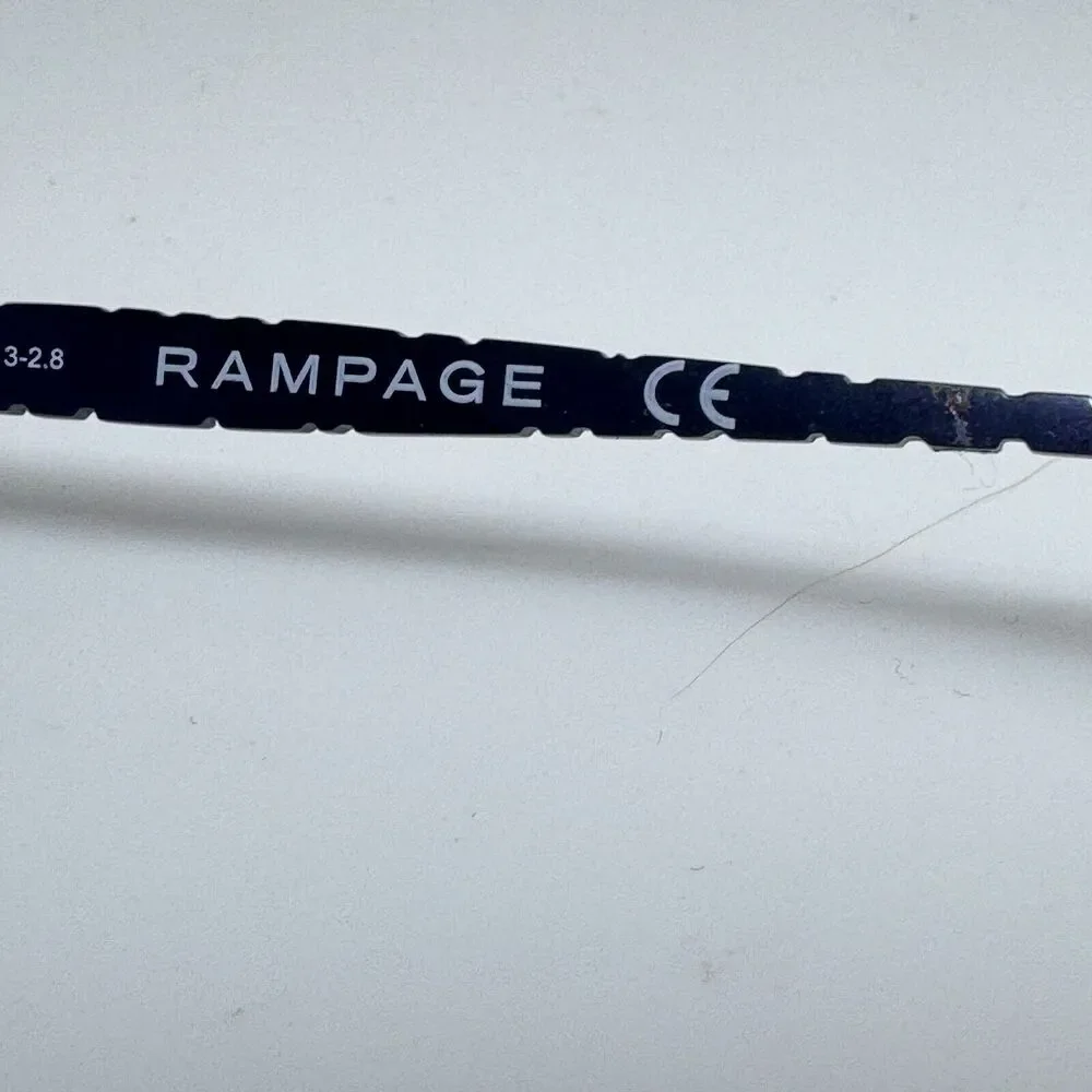 Rampage R174 BRN 51-17-135 Brown/Blue Metal Half Rim Eyeglasses‎ Frame H15278